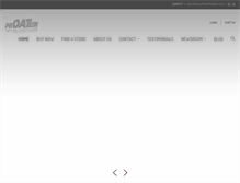 Tablet Screenshot of proateinbar.com